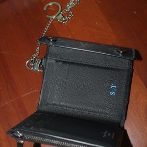 Louis Vuitton Chain Wallet (Black Monogram)